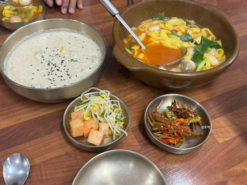 순천 산들바람 | 옹심이들깨수제비 옹심이얼큰칼국수 비빔밥까지 연향동 한식 맛집