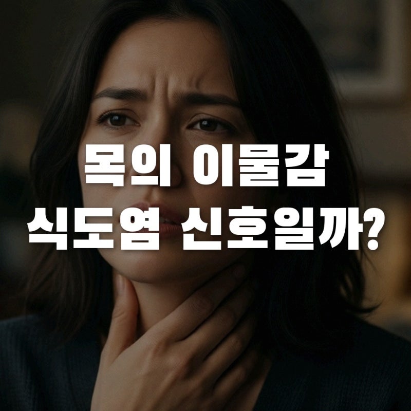 목이물감 마른기침, 단순 감기일까? 역류성식도염증상 자가진단법