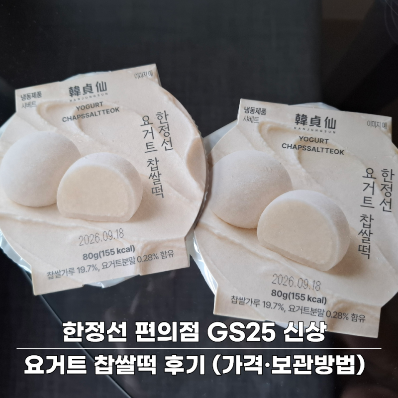 한정선 편의점 GS25 신상, 구하기 어려웠던 요거트 찹쌀떡 후기 (가격·보관방법)