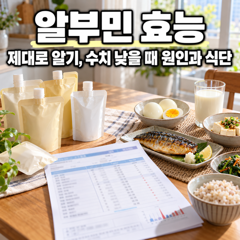 알부민 효능 제대로 알기｜알부민 수치가 낮을 때 원인과 식단
