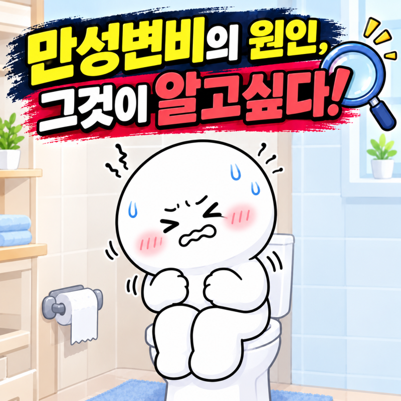 만성변비의 원인, 그것이 알고싶다!