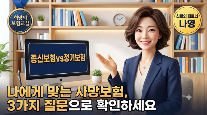 종신보험 vs 정기보험, 뭐가 더 좋을까? 보험료만 비교하면 놓치는 3가지