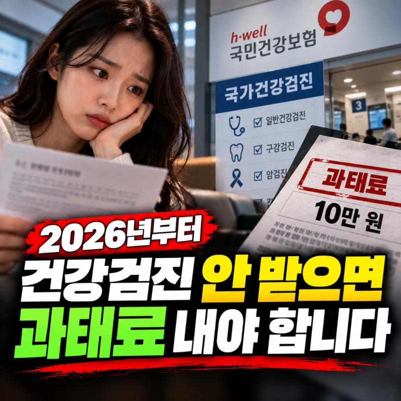 2026년 국가건강검진 안 받으면 생기는 불이익과 과태료 규정 총정리