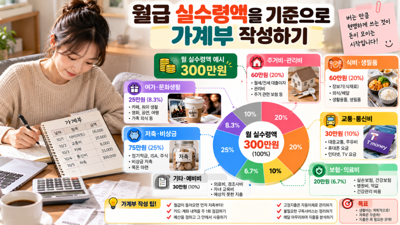 2027년 월급 실수령액 총정리｜연봉별 실제 받는 금액·4대 보험·세금 계산표