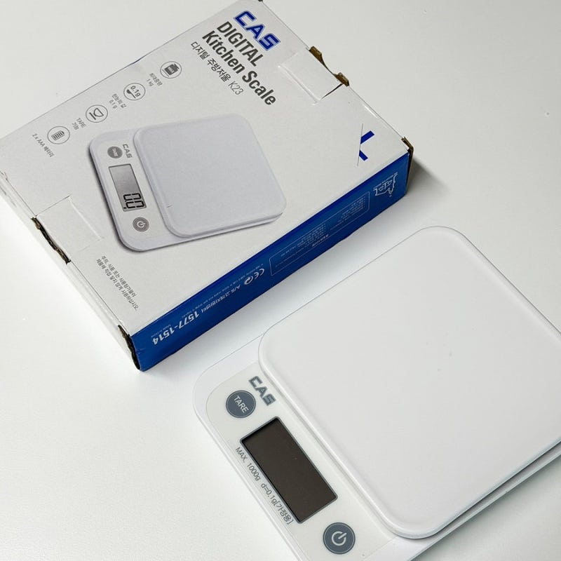 홈베이킹 필수템 카스 저울 내돈내산 추천, 0.1g 정밀 주방저울로 스콘 만들기