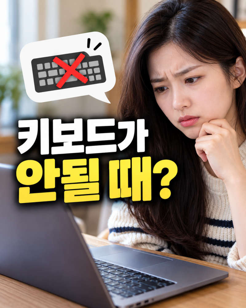 키보드 입력 안될 때 먼저 확인할 7가지 해결 방법