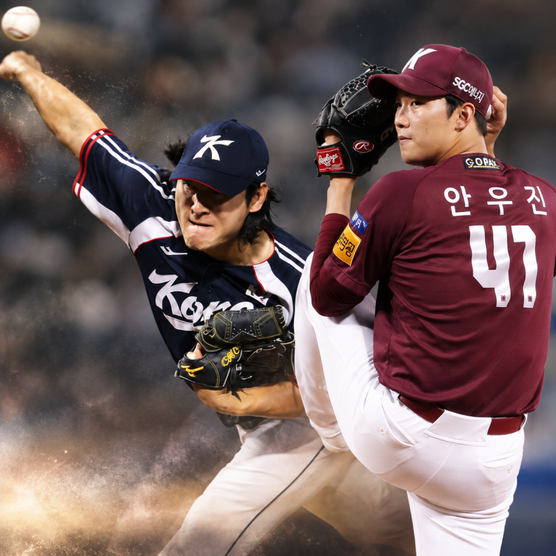 곽빈 vs 안우진, MLB에서는 누가 더 통할까? 최고점 비교