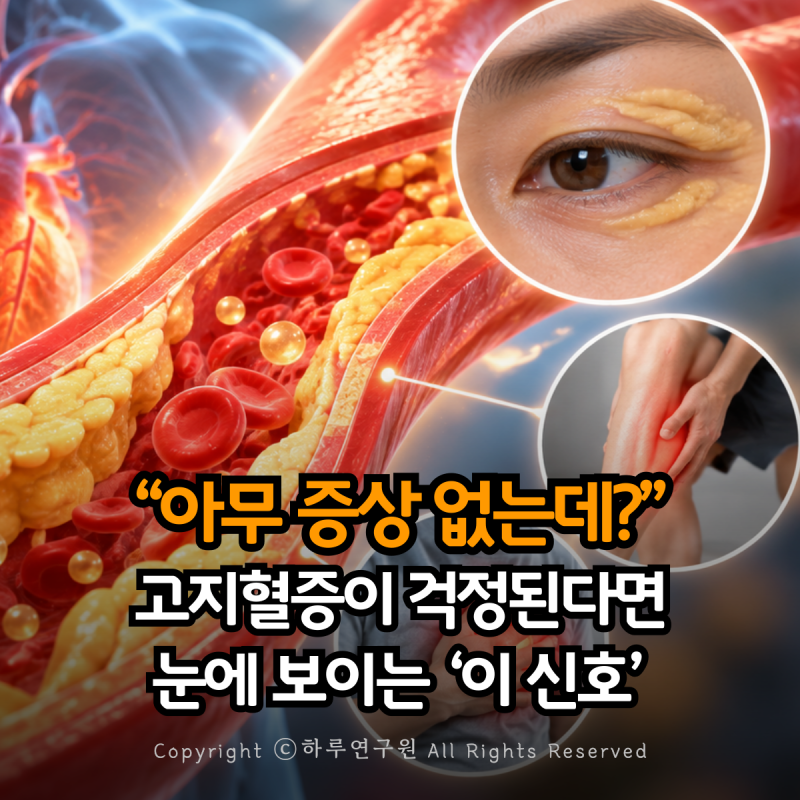 "눈에 보이는 신호도 있습니다" 그냥 넘기면 안 되는 고지혈증 증상 4가지