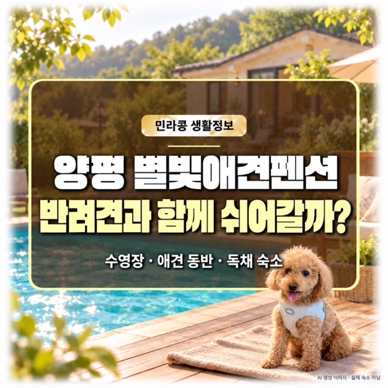 양평 수영장 있는 애견 동반 독채펜션 별빛애견펜션