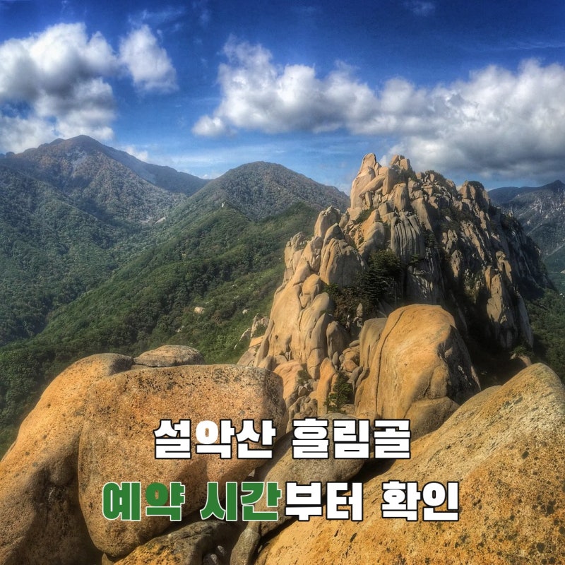 설악산 흘림골 탐방예약, 10월 출발 전 시간대와 귀로 확인하기
