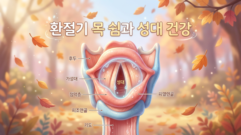 가을 환절기 쉰 목소리! 성대폴립 성대결절 증상 차이 예방법