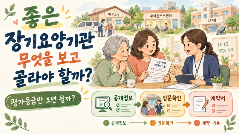 좋은 장기요양기관 고르는 법｜평가등급 읽는 법부터 계약·변경·신고까지