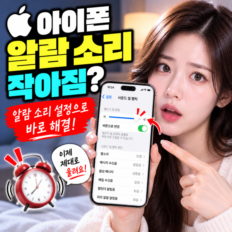 아이폰 알람 소리 작아짐 알람 소리 설정으로 해결하는 방법