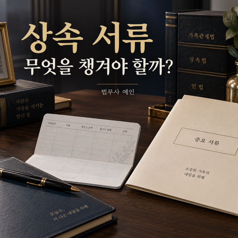 상속 서류는 무엇부터 챙길까요? 잔액증명서의 기준일도 확인하세요