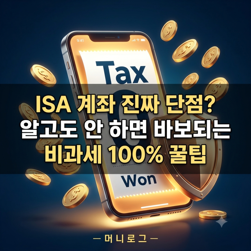 중개형 ISA 계좌 단점 알고 비과세 혜택 챙기는 확실한 방법 (ISA 계좌 개설 필수!)