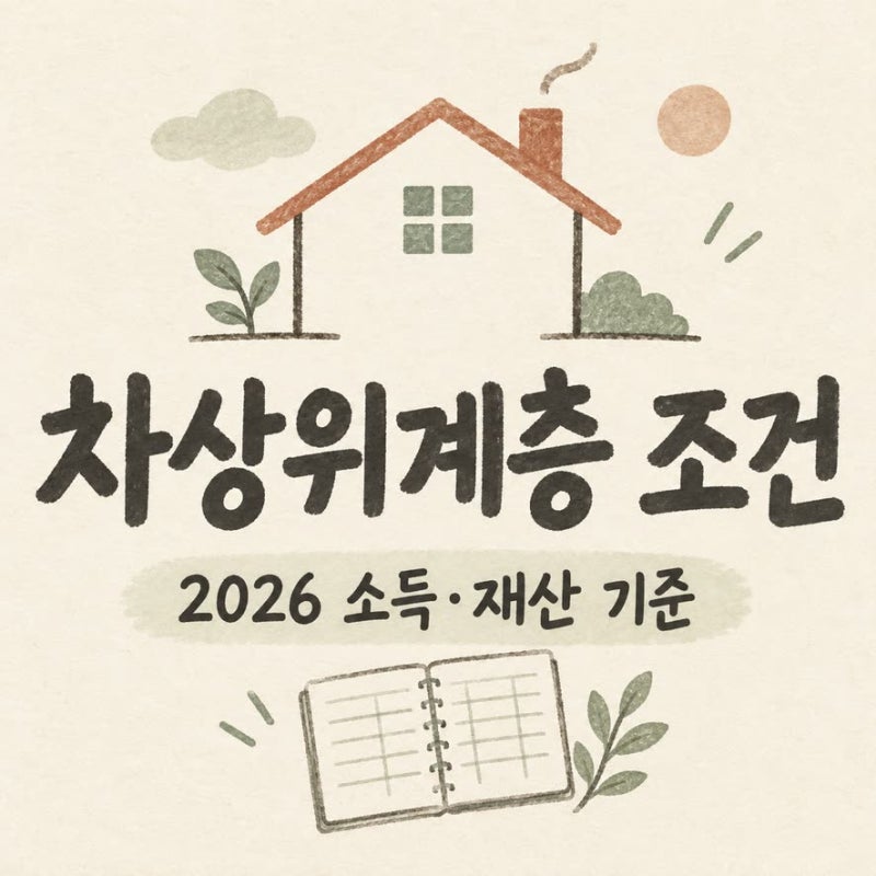 차상위계층 조건 2026 소득 및 재산 기준