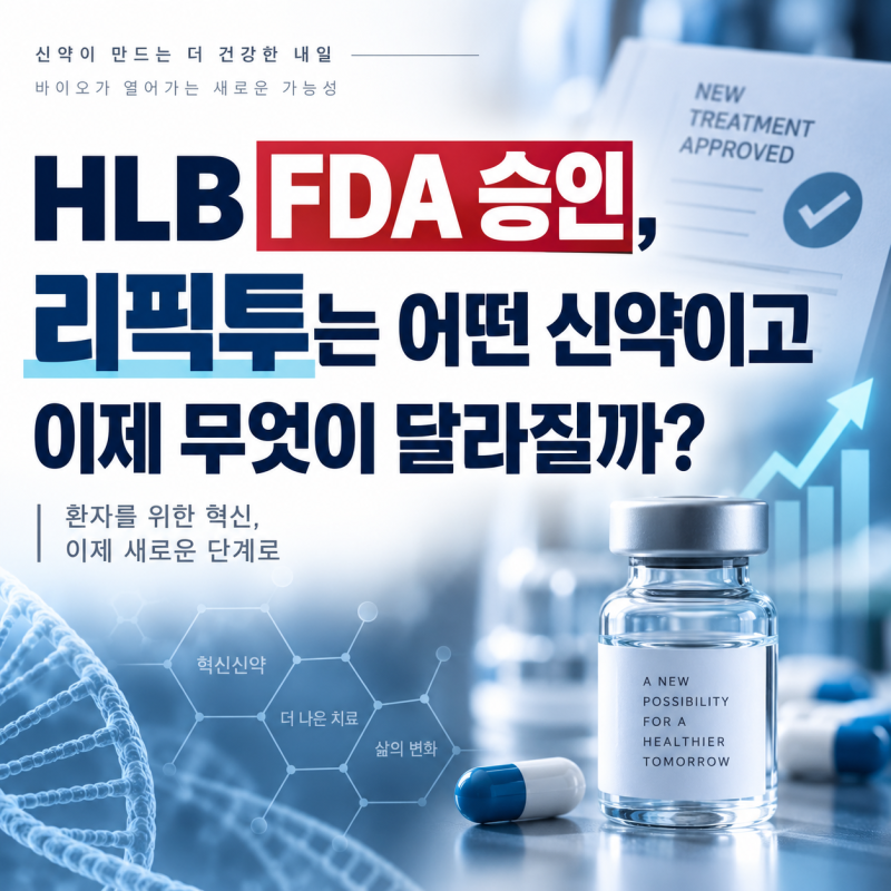 HLB FDA 승인, 리픽투는 어떤 신약이고 이제 무엇이 달라질까?