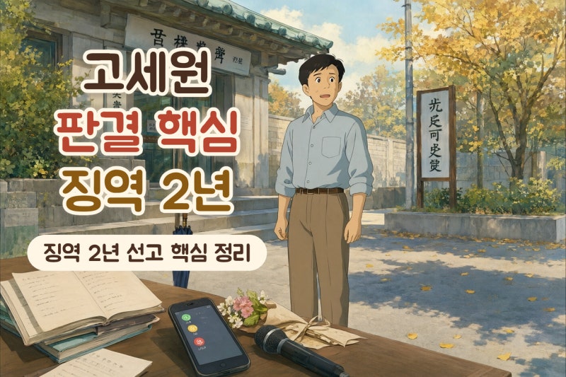 고세원 전 연인 징역 2년 선고, 스토킹과 허위사실 유포 판결 핵심 정리