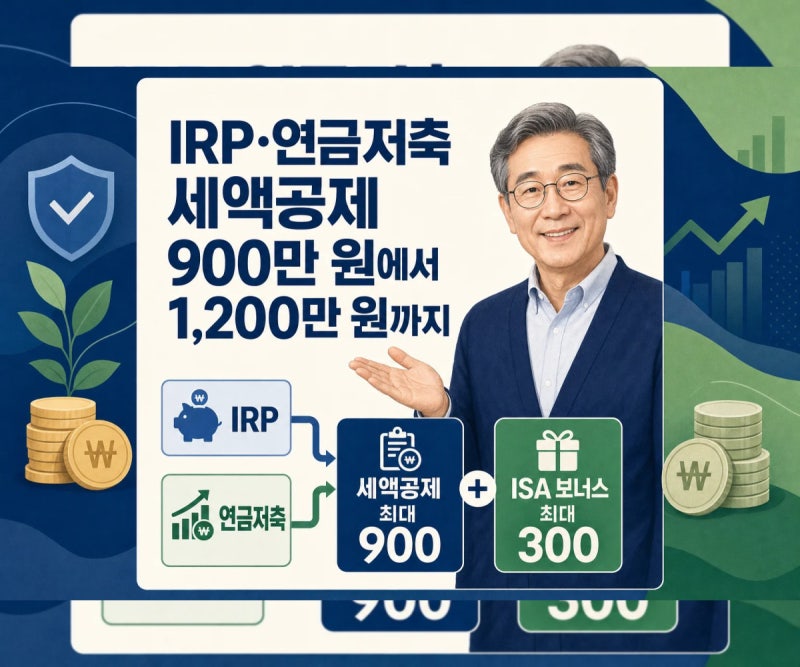 개인형 퇴직연금(IRP) 세액공제 한도 확대 활용 및 연금저축펀드 포트폴리오 구성