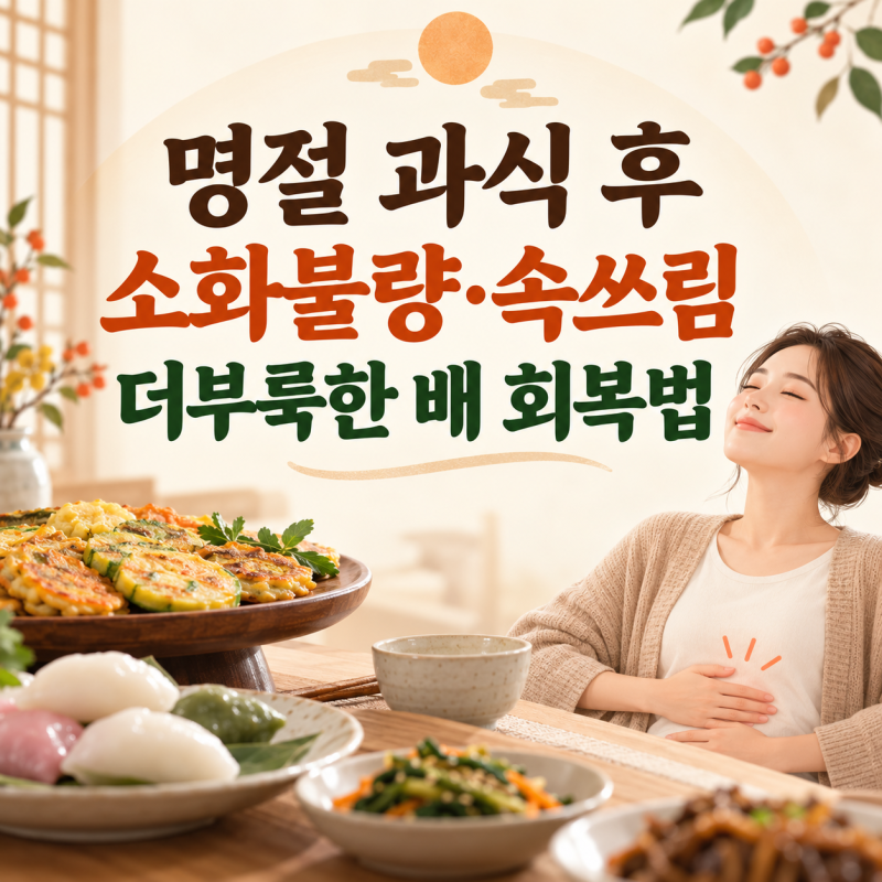 명절 과식 후 소화불량·속쓰림, 더부룩한 배와 급체 회복하는 방법