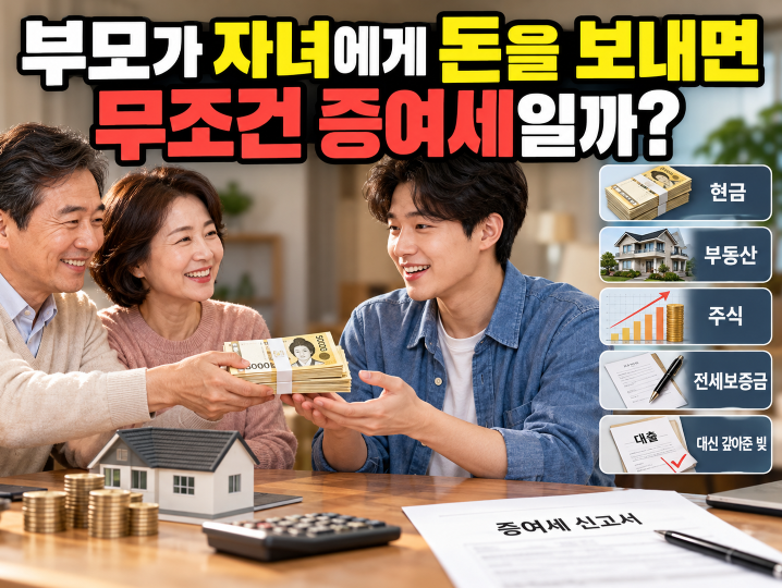 증여세 얼마부터 내야 할까? 공제한도·세율·신고방법 총정리