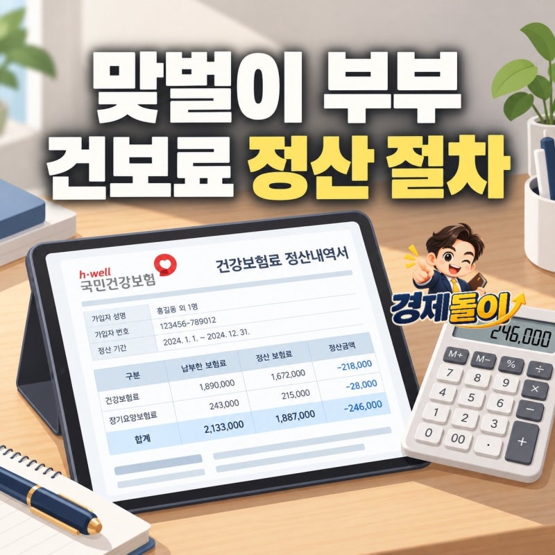 맞벌이 부부 건강보험 연말정산 반영 절차 핵심 정리