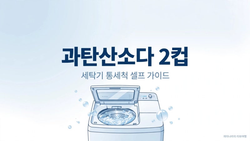 세탁기 통세척 과탄산소다로 충분