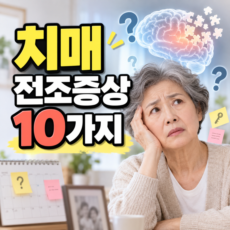 치매 전조증상 10가지, 어떤 변화가 나타날까? 검사 방법까지 알아보기
