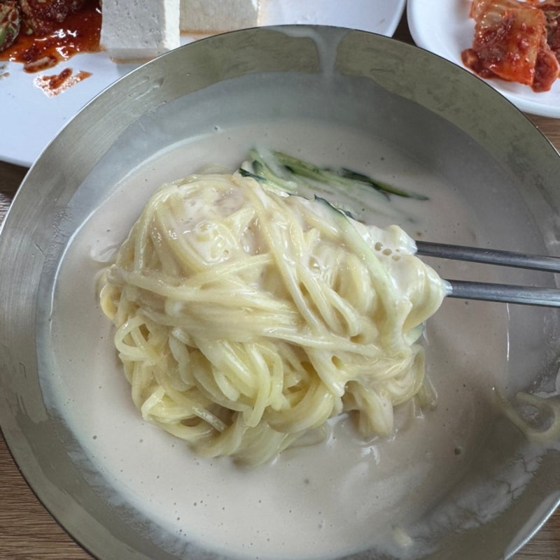 창원 북면 맛집 사계절 내내 콩국수 먹는곳, 산미 땅콩콩국수