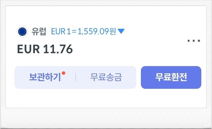 유로환전 수수료 (트래블카드, 국내은행)