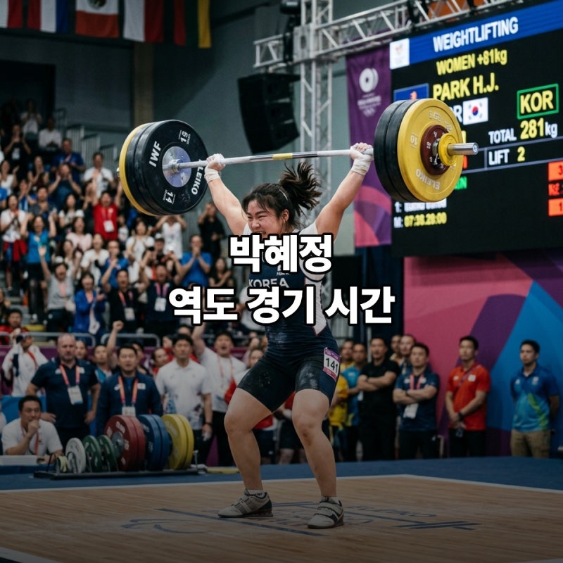 박혜정 역도 여자 2연패 도전 A그룹 메달 결정 중계