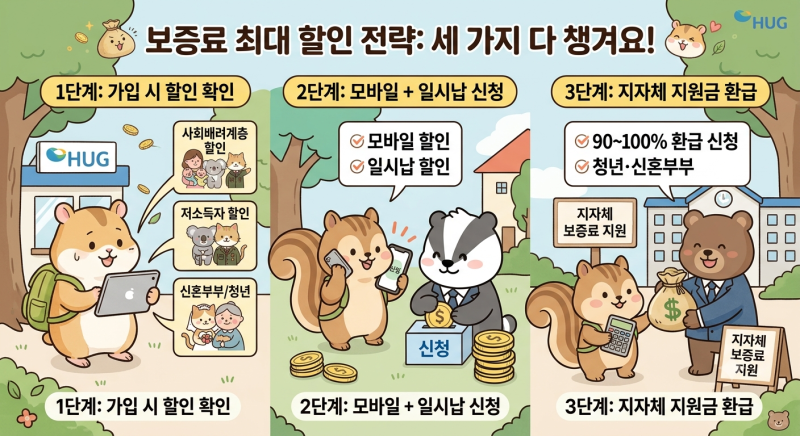 전세보증보험료 아끼는 법 – HUG 할인부터 지자체 환급까지 총정리