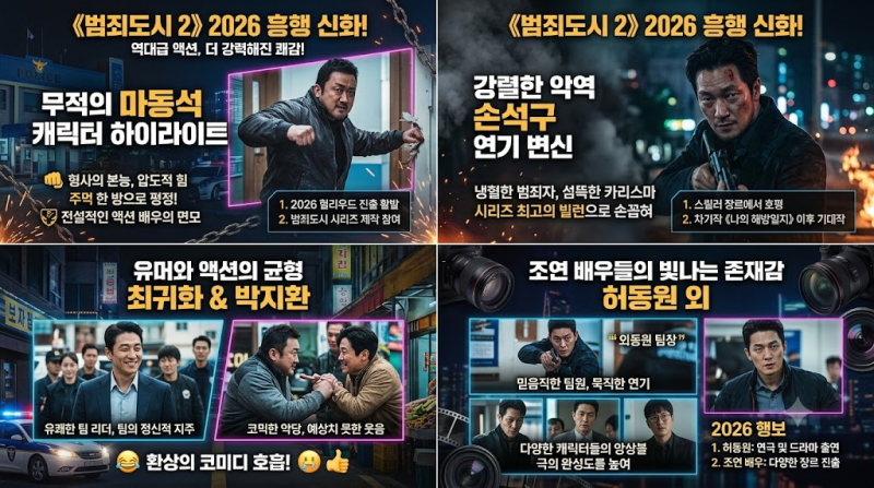 범죄도시2 출연진 근황｜마동석·손석구·최귀화·박지환·허동원, 4년 후 지금은?
