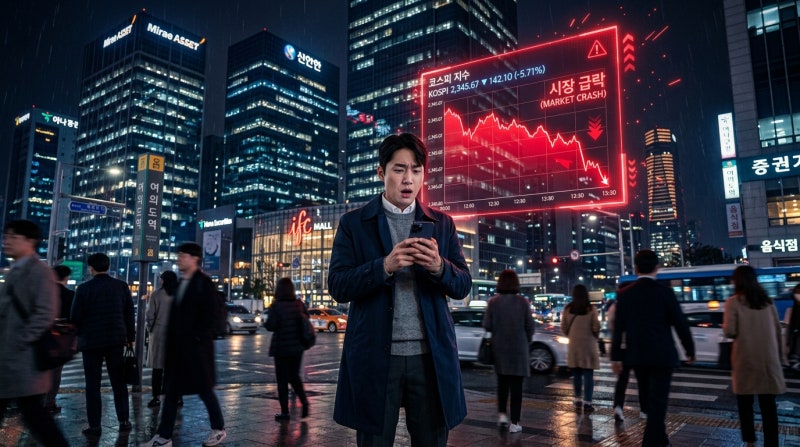 연휴 끝 '파란불 폭격'! 코스피 7000 붕괴, 지금 사야 할까?