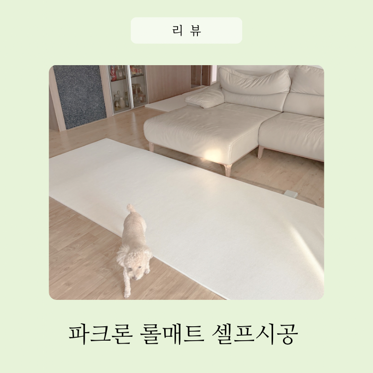거실복도 층간소음방지매트 시공 후기｜파크론 롤매트 추천, 아기 놀이방매트 셀프시공