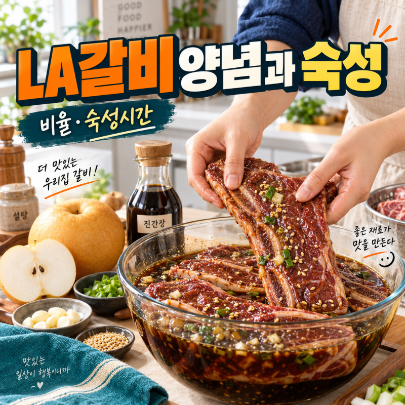LA갈비재는법 양념 비율부터 냉장 숙성시간까지 정리