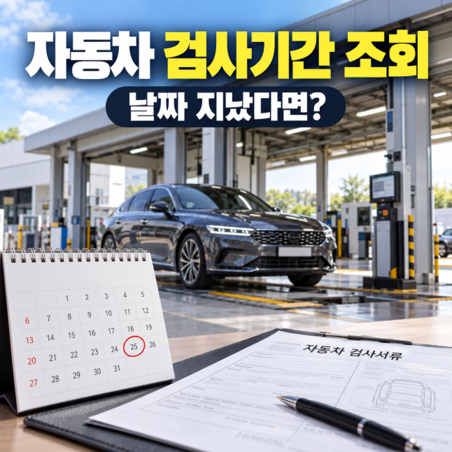 자동차 검사기간 조회, 날짜 지났는데 바로 과태료 붙는 걸까?