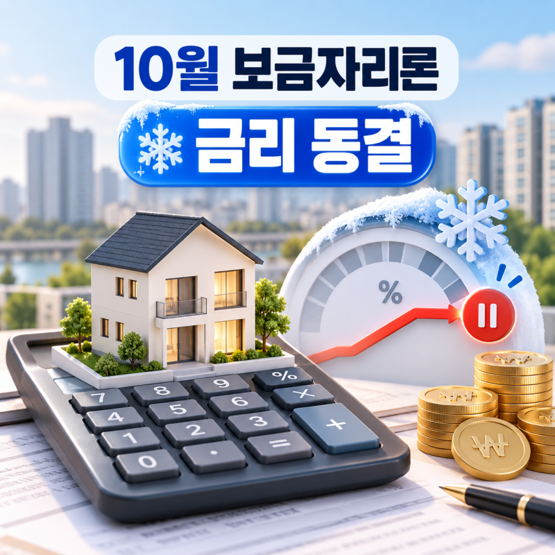 "조금 기다리면 금리 내릴까요?" 10월 보금자리론 금리 동결 앞에서 집 살까 말까 고민된다면