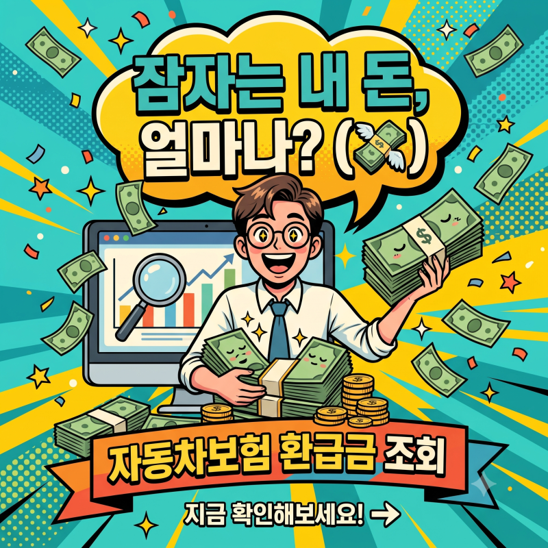 자동차보험 환급금 조회, 잠자는 내 돈 얼마나 되는지 확인해 보세요!