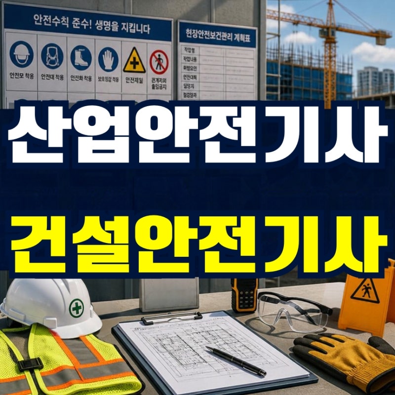산업안전기사 건설안전기사, 둘 다 준비하기 전 차이부터 알아봤어요