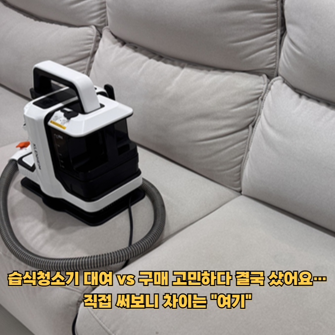 패브릭쇼파 강아지오줌때문에 습식청소기대여할까 고민하다가 내돈내산으로 구매한 이유