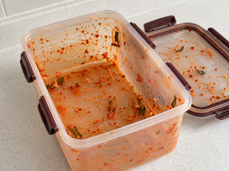 김치통 냄새 제거, 세제로 여러 번 씻어도 안 빠졌던 이유