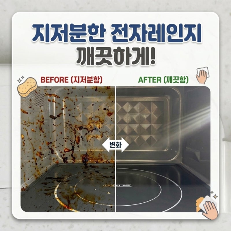 전자레인지 3분 초간단 청소법 찌든 때·잡냄새 싹! 식초·귤껍질 활용