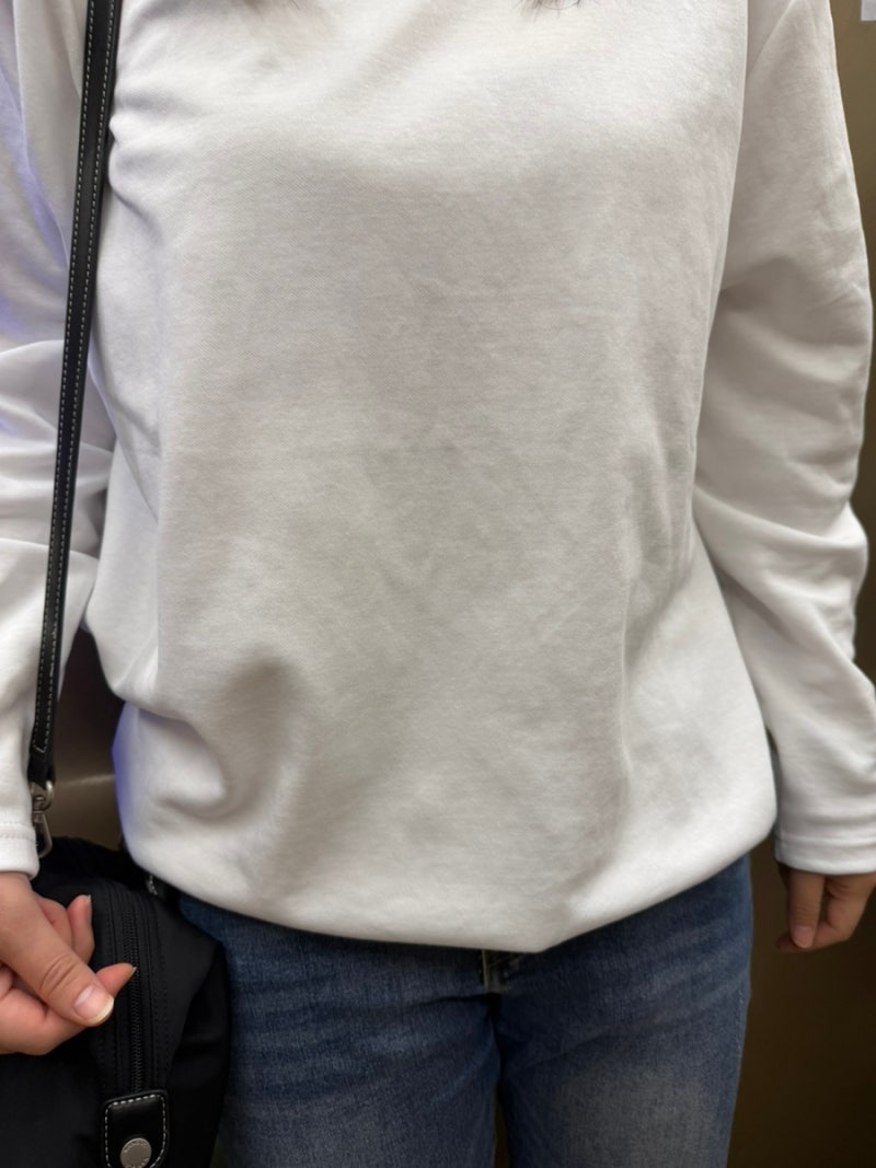 [긴팔티] 여자 빅사이즈 체형커버 어거스트플랜 쏙쏙숨티 자동넣입 긴팔티 후기