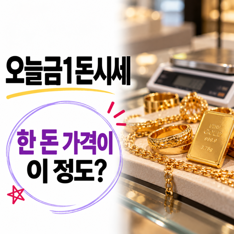 오늘금1돈시세 얼마길래, 숫자 보고 잠깐 계산해봤어요
