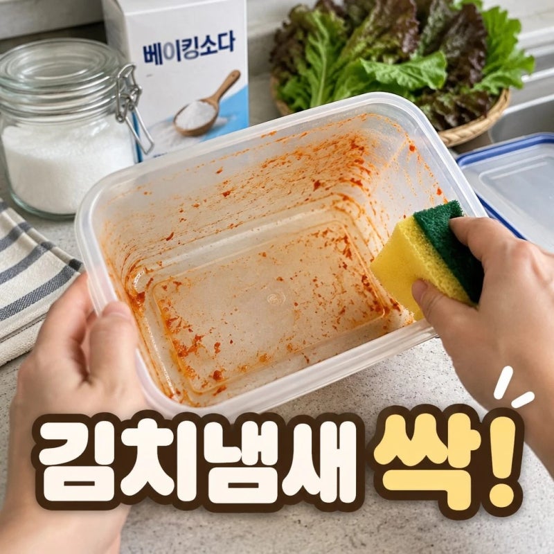 플라스틱 반찬통 냄새 제거, 김치 냄새 안 빠질 때 이렇게 해보세요