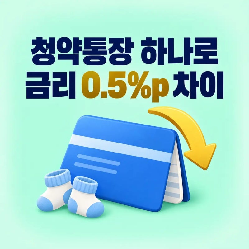 신생아 특례대출 금리 우대 조건, 청약통장 하나로 5년간 수백만 원이 갈린다
