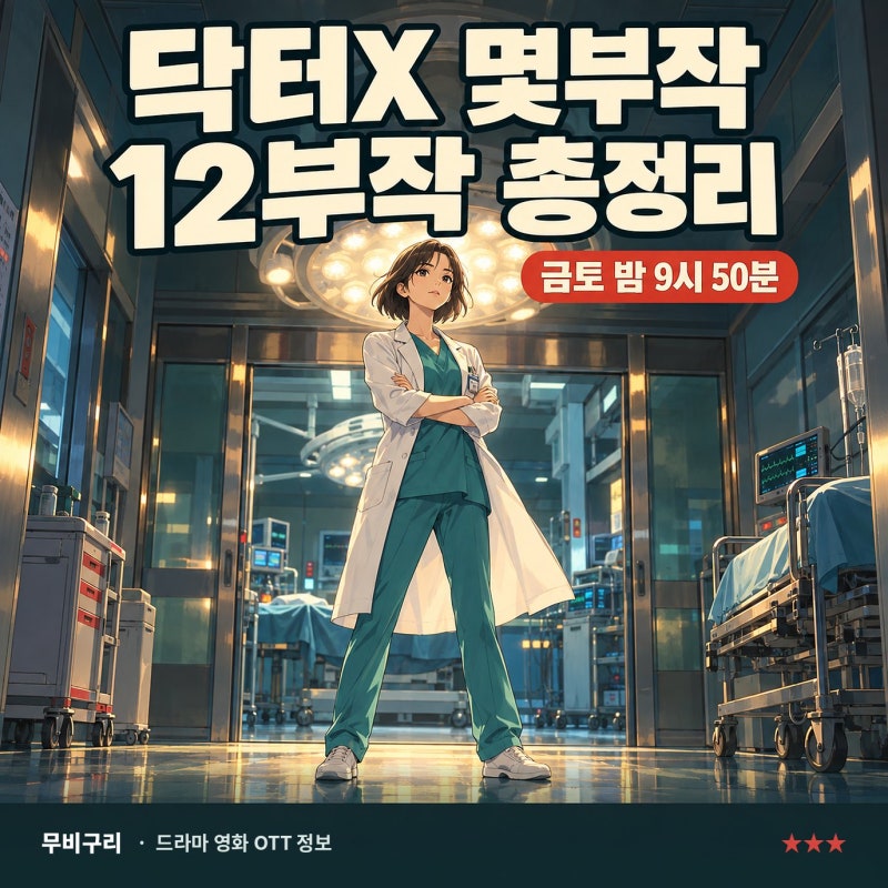 '원작 69화' 안 봐도 됩니다, 닥터X 하얀 마피아의 시대는 12부작이에요