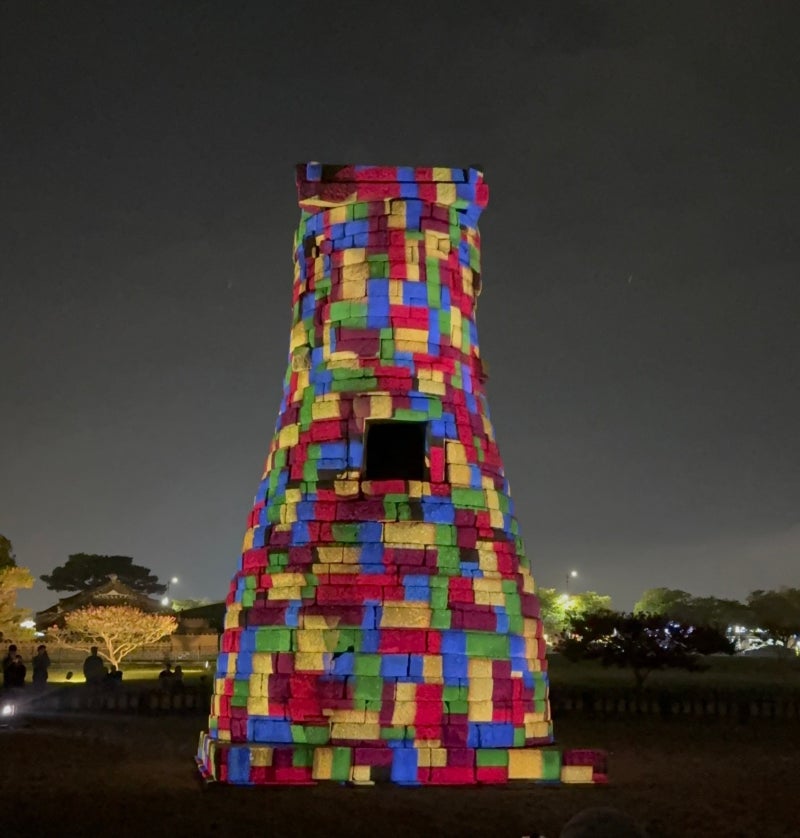 Gyeongju Cheomseongdae Media Art Times, Parking Tips | Gyeongju Night Tour Review with Kids