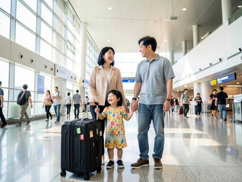 제주공항 렌터카 셔틀 타는 곳, 짐 찾고 나서 가는 길